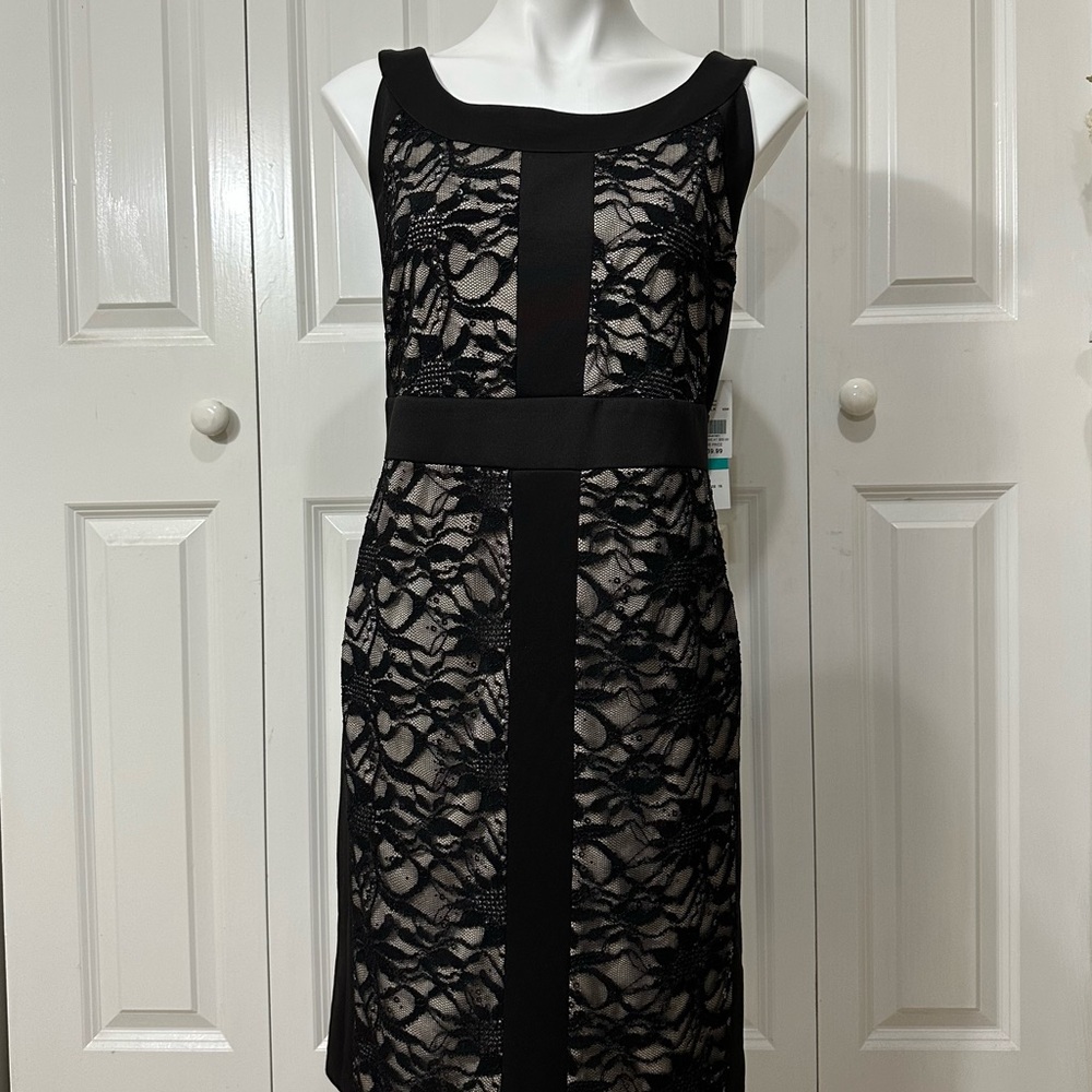 Black Lace & Sequin Dress NWT